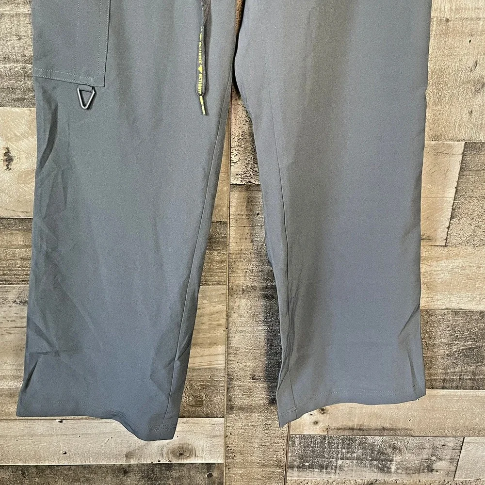 Activate Med Couture Scrub Pants Womens Pewter Gray 4 Way Stretch Size S